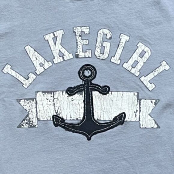 Women’s Lake Girl Appliqué Crew Neck T-Shirt • Small - Picture 2 of 8